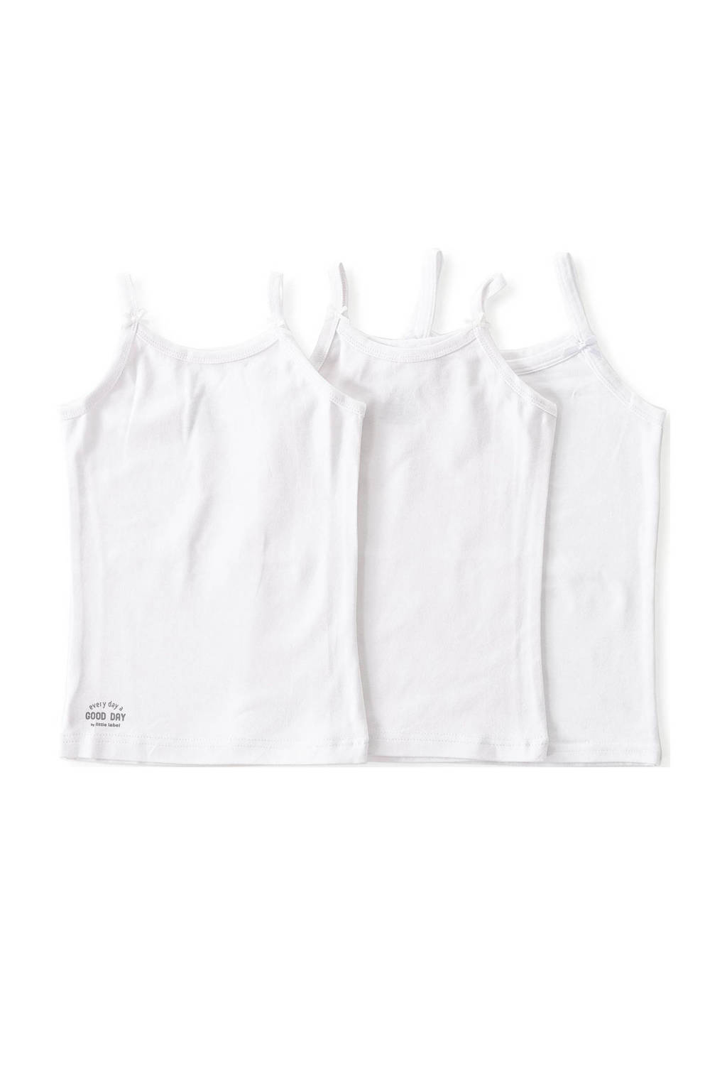 hemd van katoen - set van 3 wit