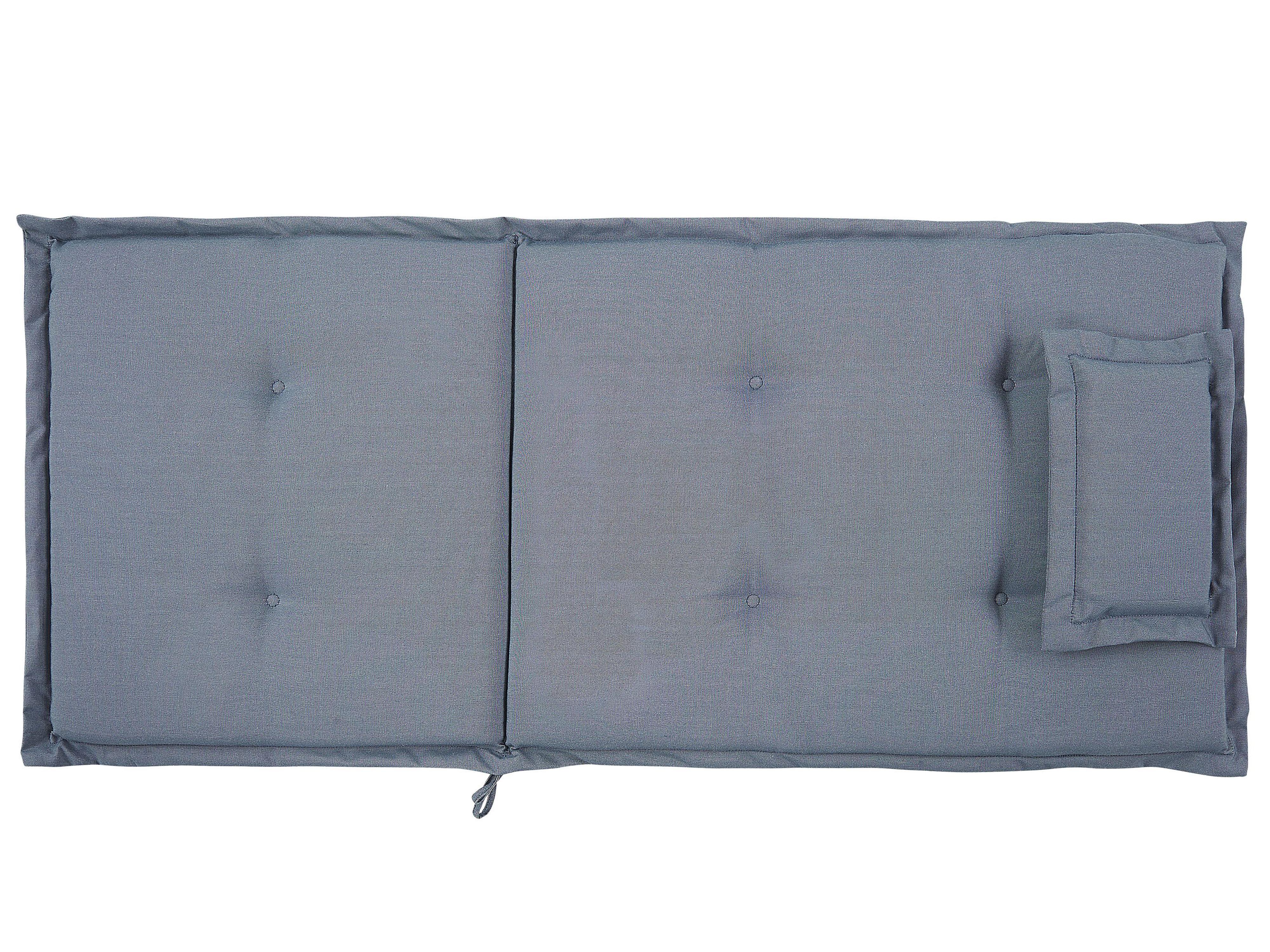 Set van 6 rug/zitkussens JAVA/AMANTEA 50 x 70 cm Blauw