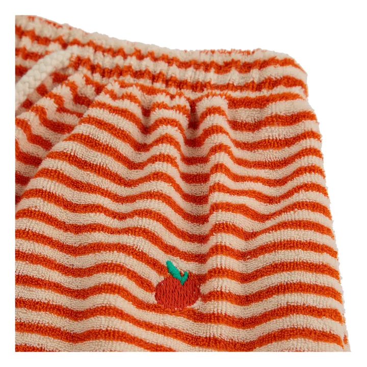 Bobo Choses Sarouel Coton Bio Eponge Rayé | Orange