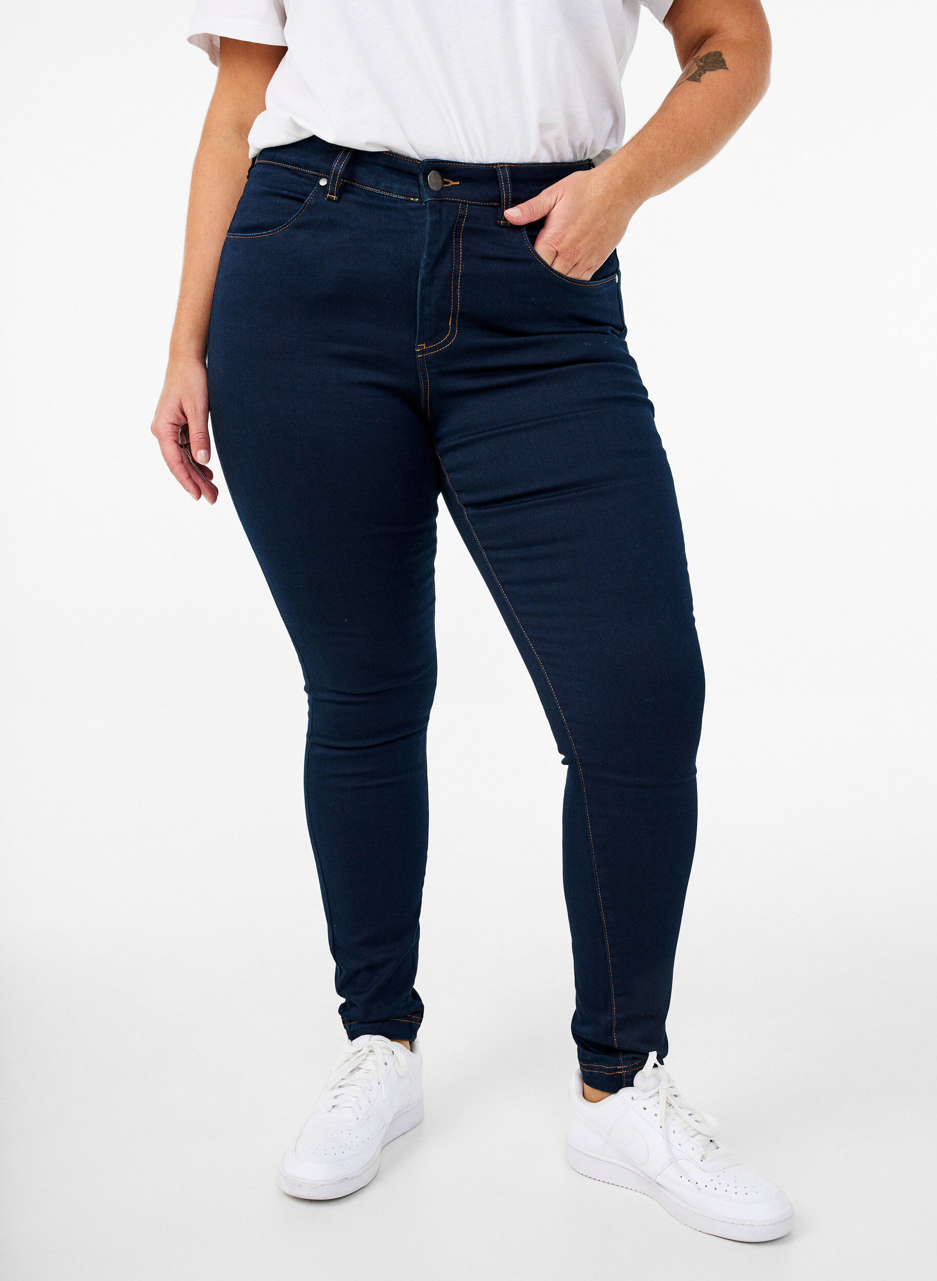 Super slim Amy jeans med høj talje