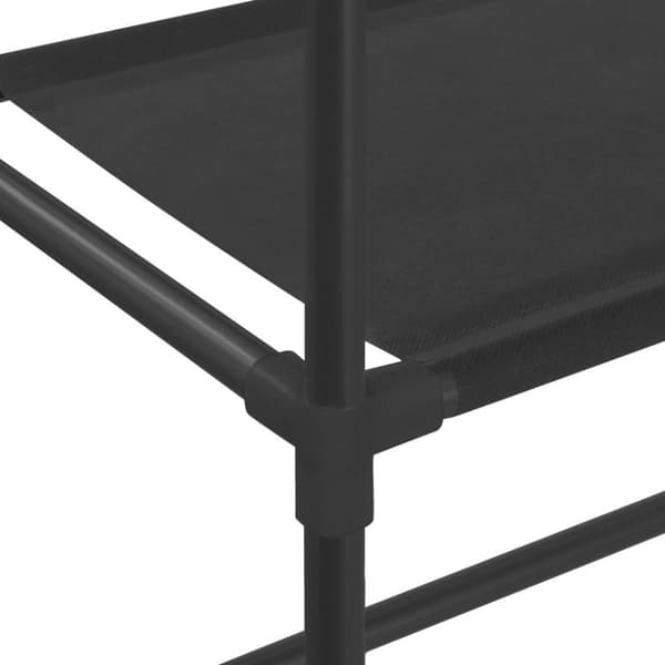 vidaXL Oppbevaringsstativ over vaskemaskin svart 69x28x169 cm