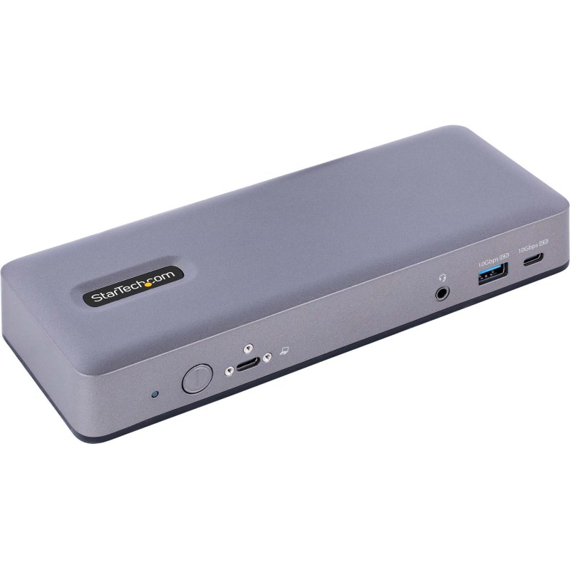 StarTech.com Station d'Accueil USB-C - Hub USB-C Multi-Moniteur HDMI/DP/DP Alt Mode - 3x 4K30 / 2x 4K60 - Dock USB 7 ports - 60W Power Delivery 3.0 - GbE - 3.5 Audio - Station d'Accueil Universelle