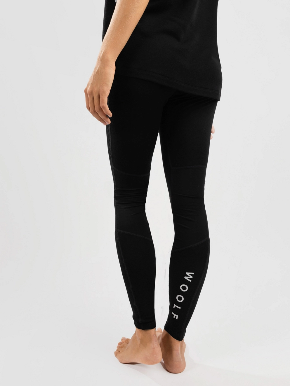 Woolf Merino Nibbi Performance Base Layer Bottoms black