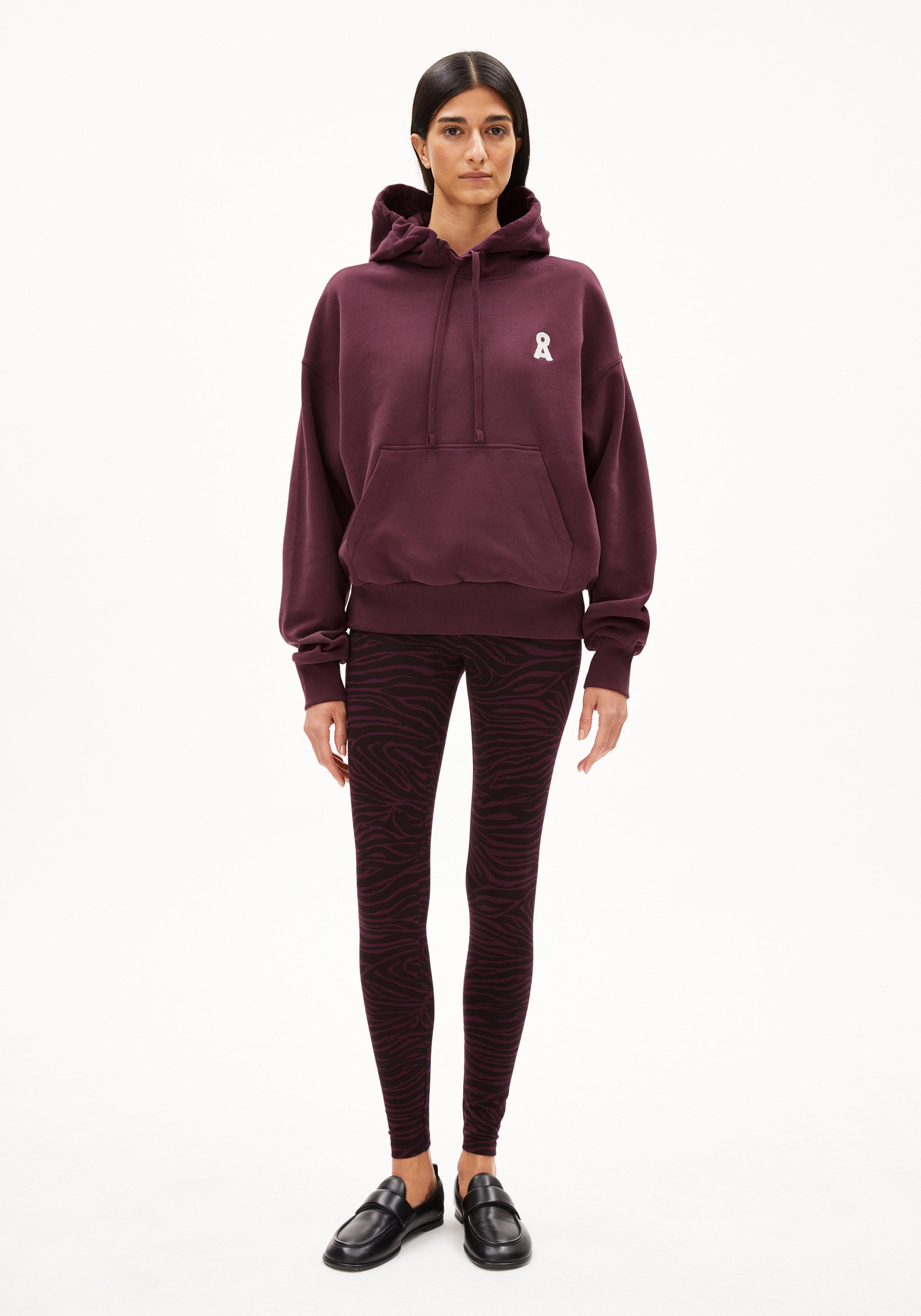 Armedangels Sweathoodie Iconic Å Francisaraa Dark Cranberry