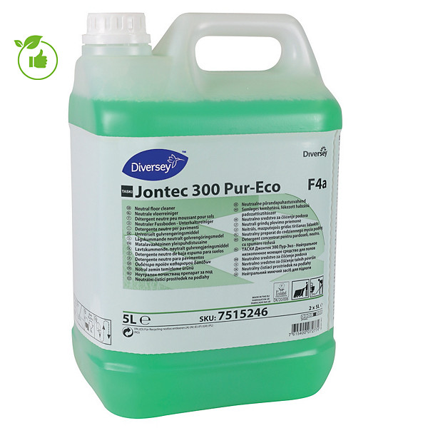Nettoyant pH neutre pour sols Taski Jontec 300 Pur-Eco 5 L
