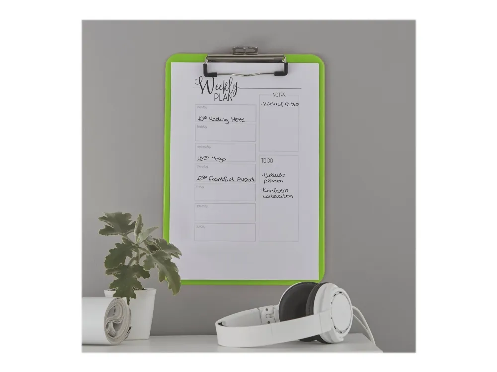 Clipboard Leitz WOW uden forside A4 grøn - (10 stk.)