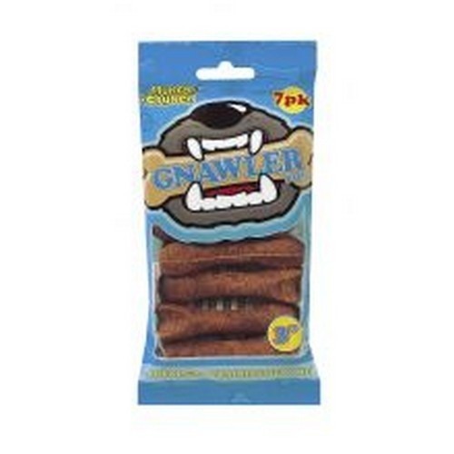 Pacote com 7 Ossinhos Saborizados Naturais Gnawler para Cães