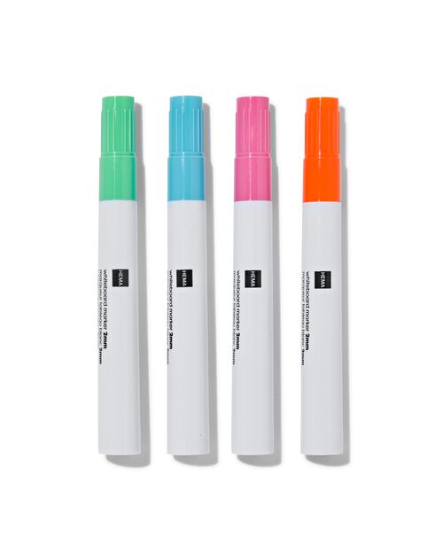 4 marqueurs pour tableau blanc 2mm pastel