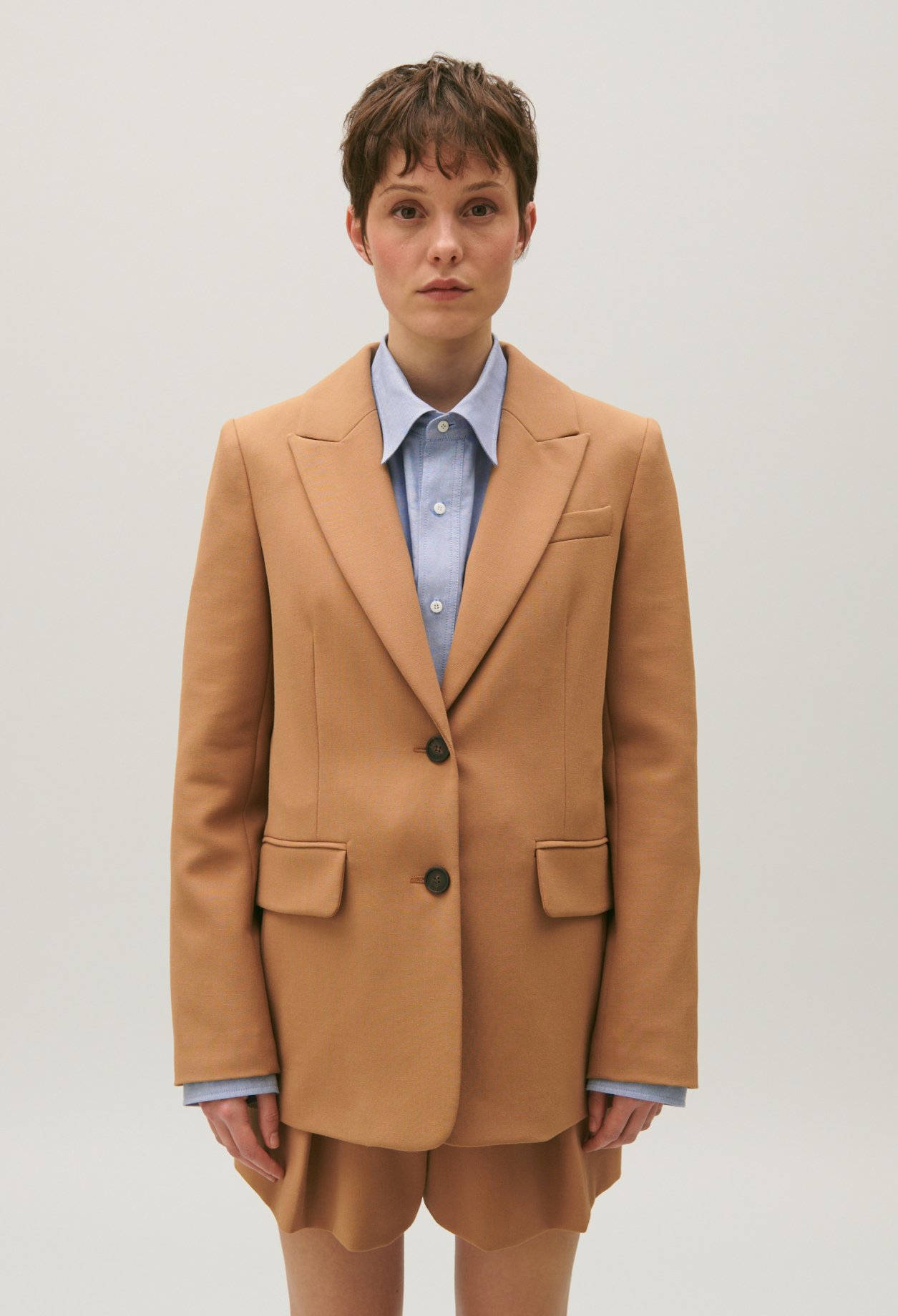 Veste tailleur camel