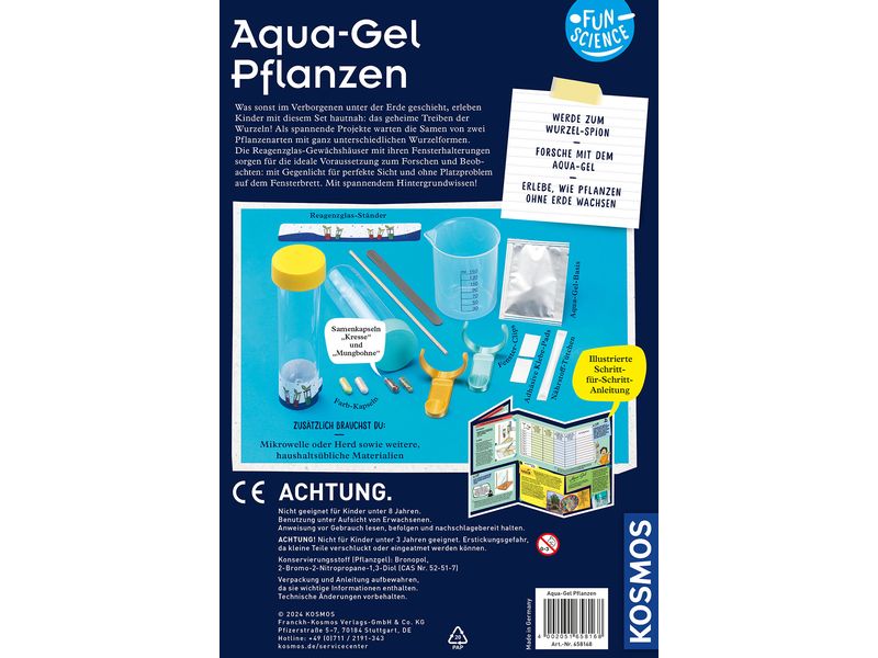 Kosmos Experimentierkasten Fun Science: Aqua-Gel Pflanzen Wurzelwelten entdecken