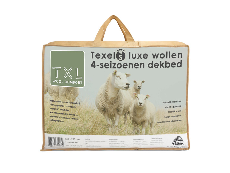 Texels Wol 4-seizoenen dekbed 140 x 220 cm