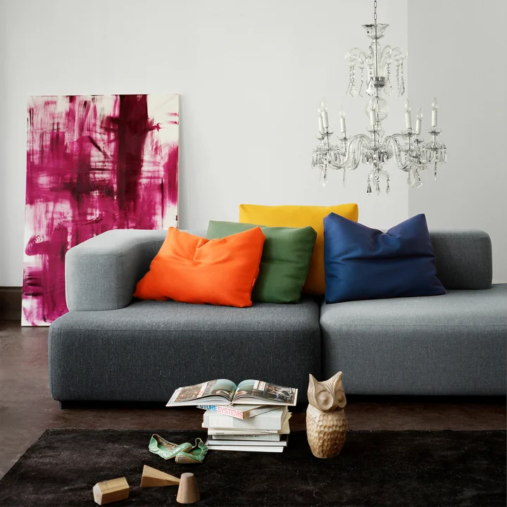 Fritz Hansen - Alphabet Ecksofa, 2-Sitzer, Armlehne links, beige (Christianshavn 1120)