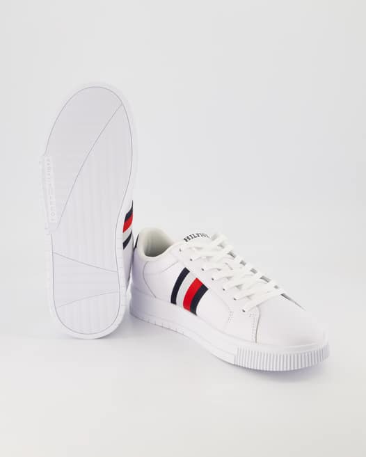 Tommy Hilfiger Supercup LTH Stripes ESS Sneaker in Weiß