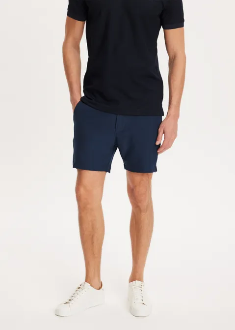 Korte broek melange blauw (BLW.DME)