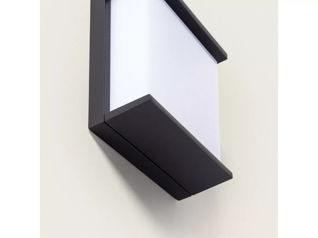 Applique Murale Extérieure LED 18W Éclairage Carré Noire Rimen Noir