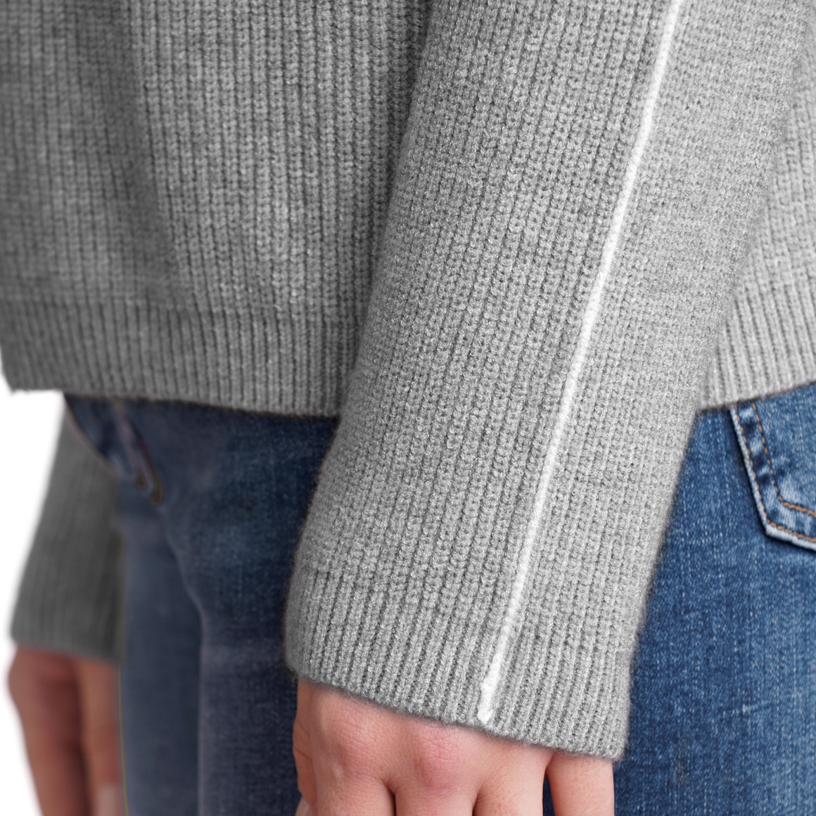 Gina Benotti Damen Strickpullover mit Rollkragen hellgrau
