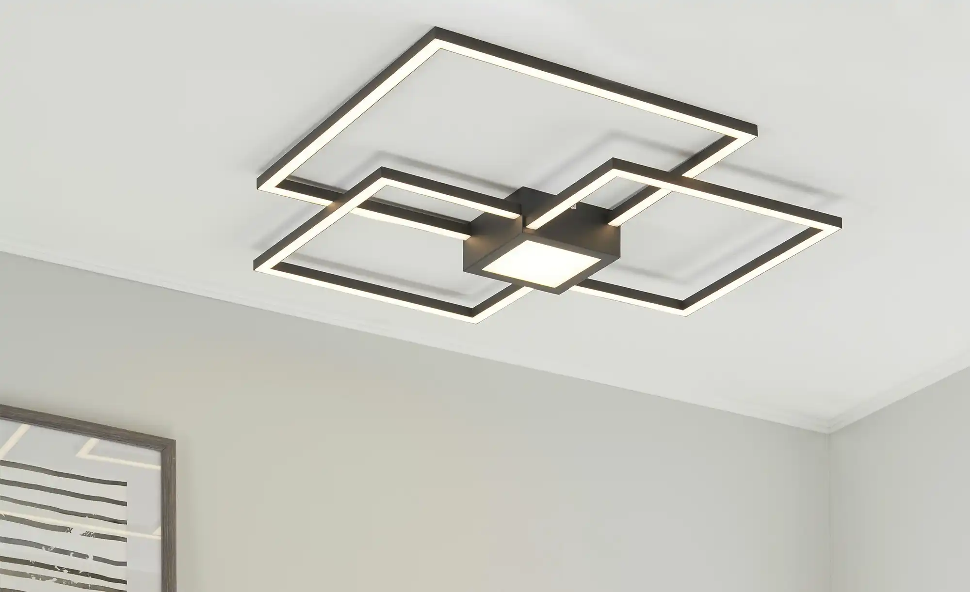 Trio LED-Deckenleuchte anthrazit