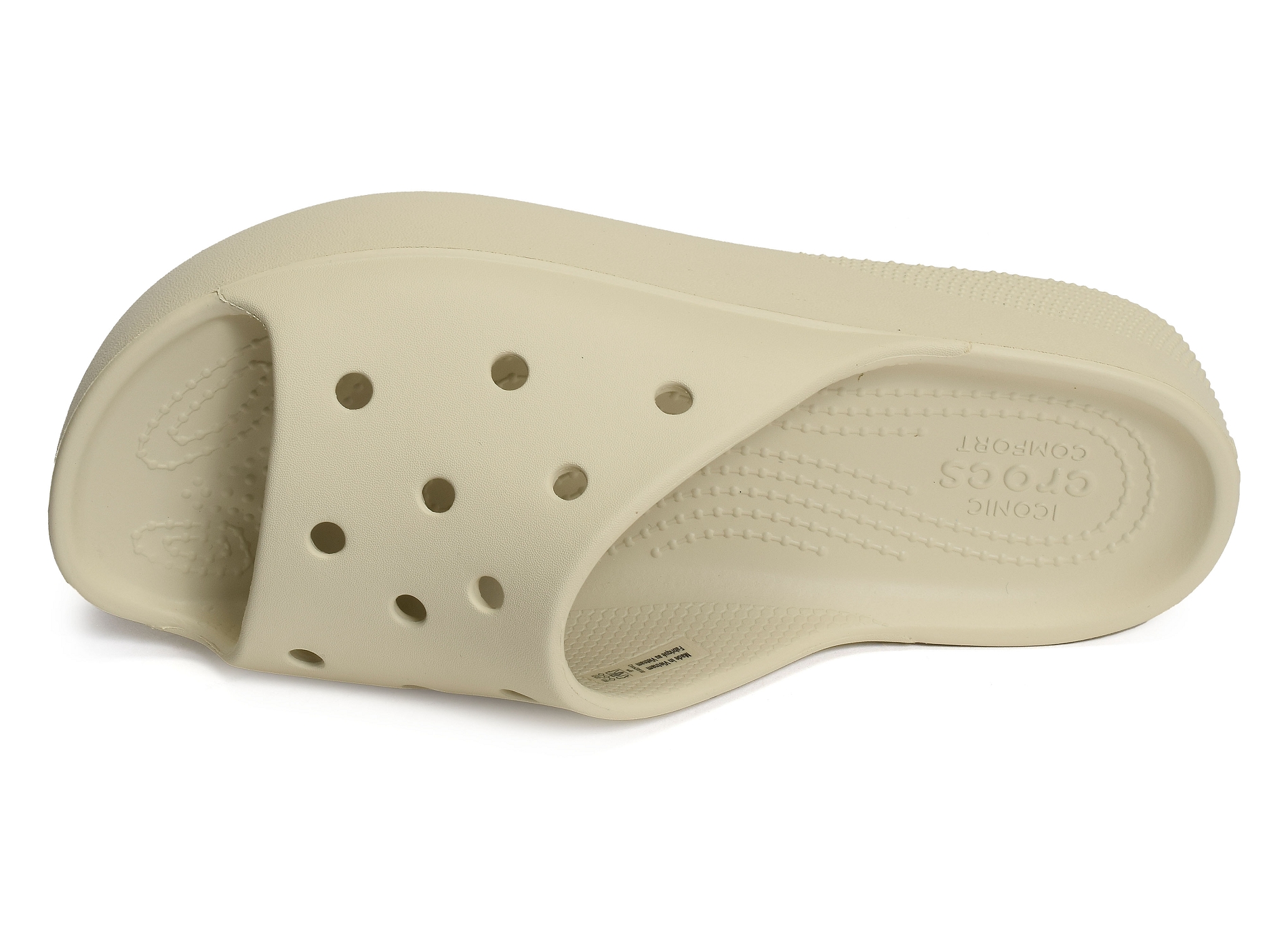 Classic platform slide beige