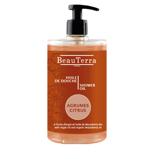 Beau Terra Shower Olie, Citrus, 750 ml