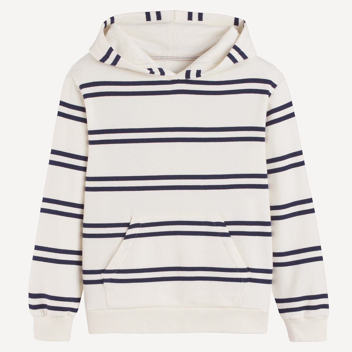 COLEÇÕES LA REDOUTE<br>Moletom com capuz listrado oversized