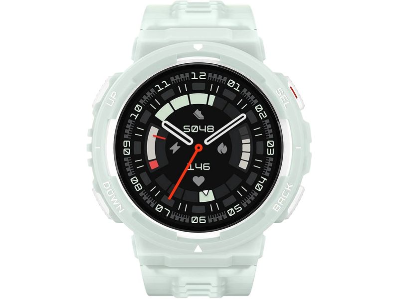 Amazfit Smartwatch Active Edge Mint Green Robuste-Smartwatch mit 24 Tage Akkulaufzeit