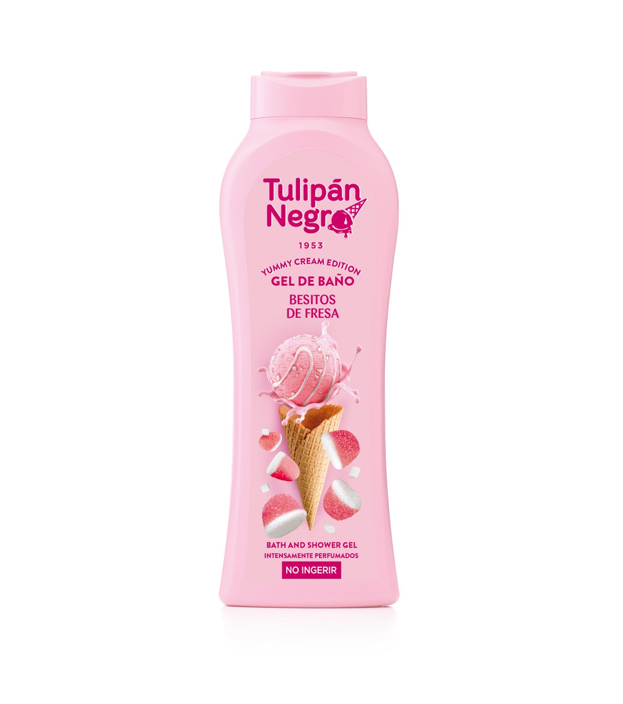 Tulipán Negro - *Yummy Cream Edition* - Gel de banho 650ml - Besitos de Fresa