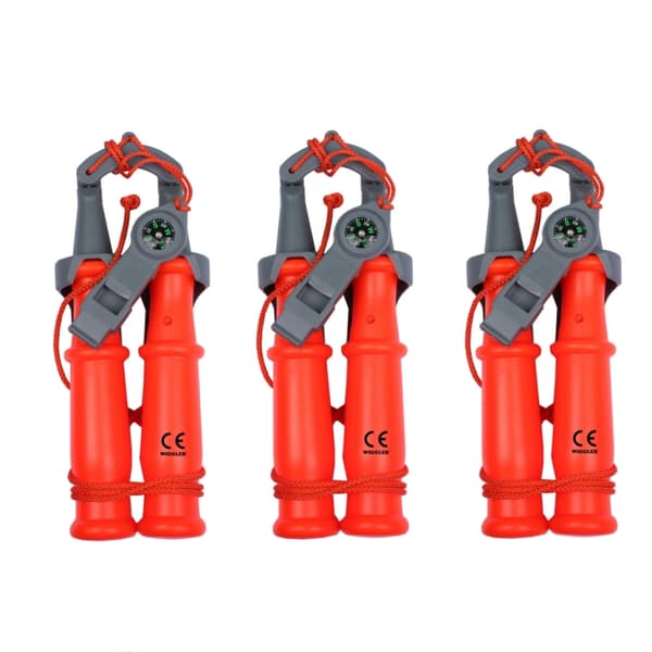 3-pack Wiggler Safety Ice Spikes With Whistle & Compass