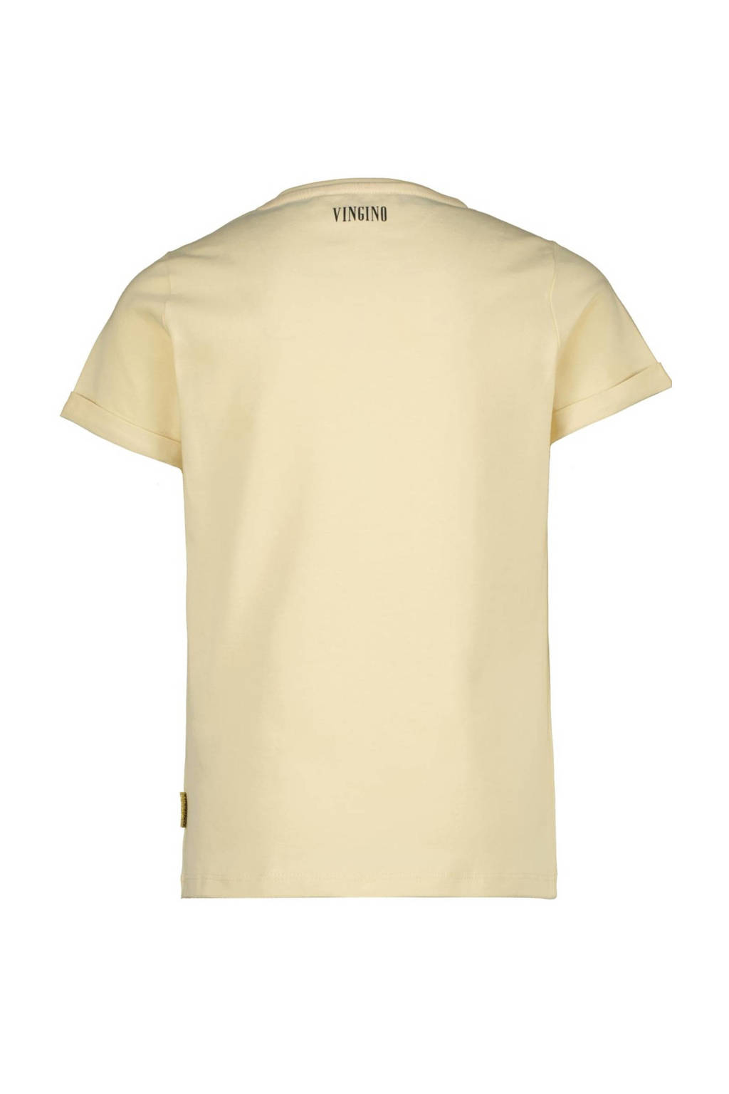 Vingino T-shirt Hiema met printopdruk ecru