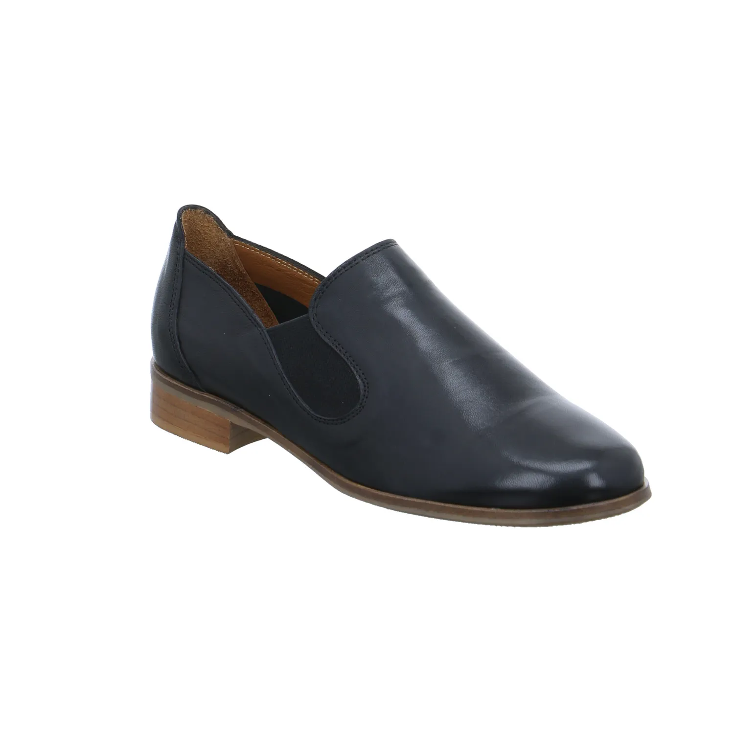 EVERYBODY Slipper Schwarz Leder
