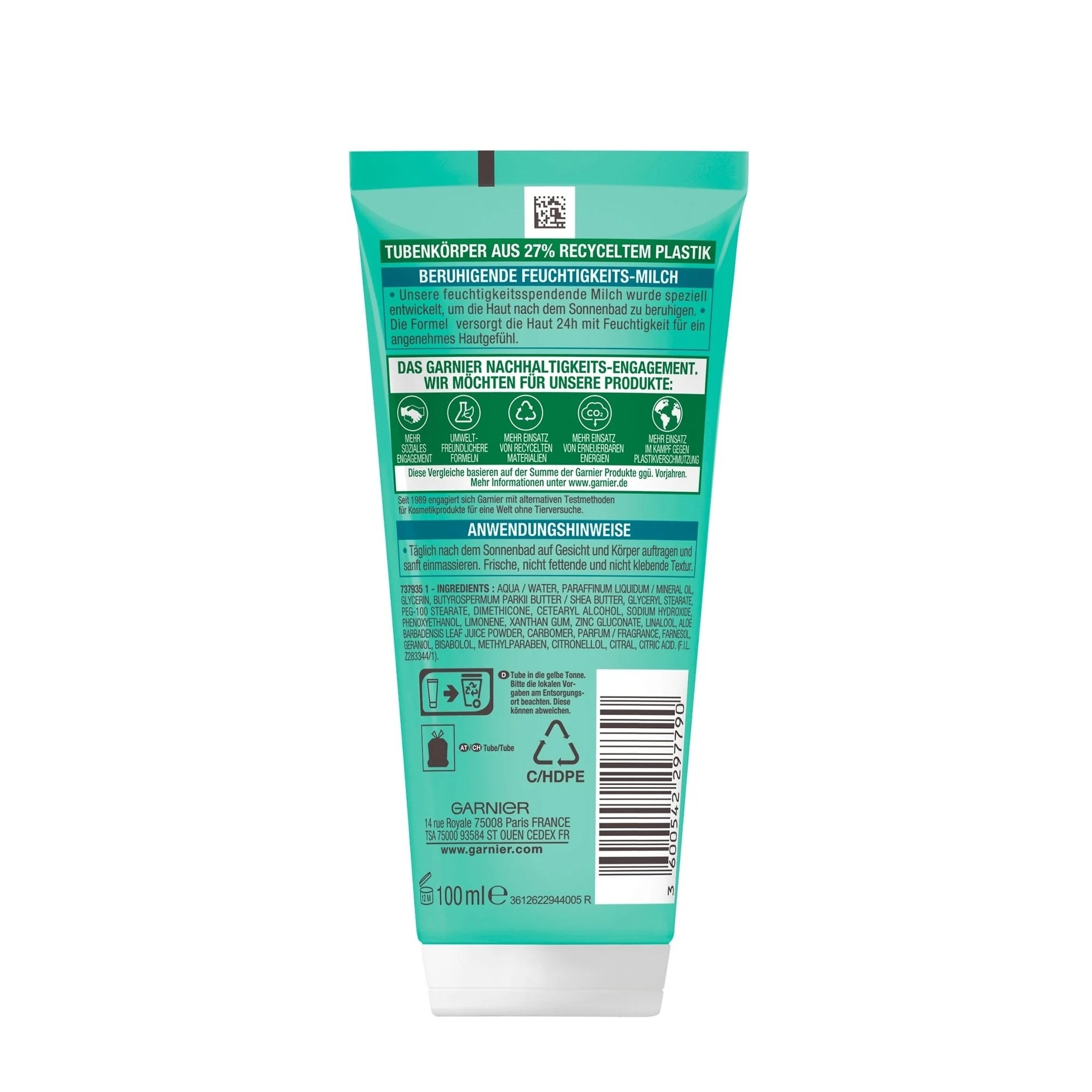 (100ml) Ambre Solaire After Sun 24h Mini Feuchtigkeits Milch Reisegrösse
