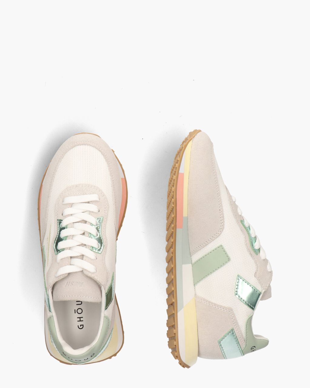 Ghoud Rush Wit/Beige/Multicolor Damessneakers