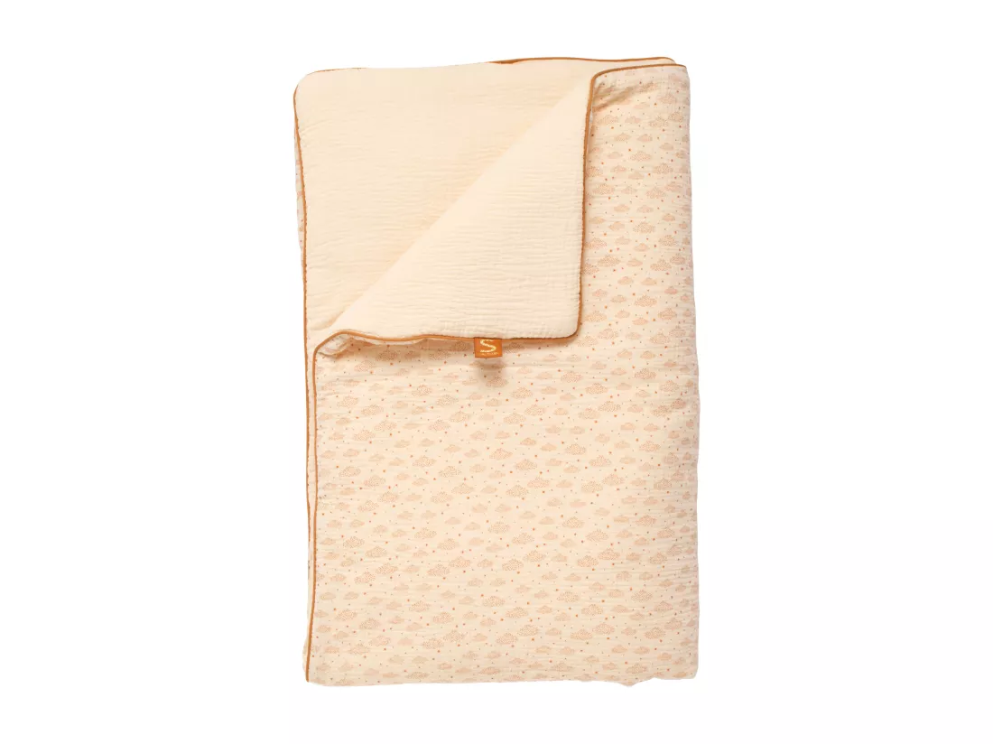 Couvre lit bébé 90x140 cm en double gaze de coton