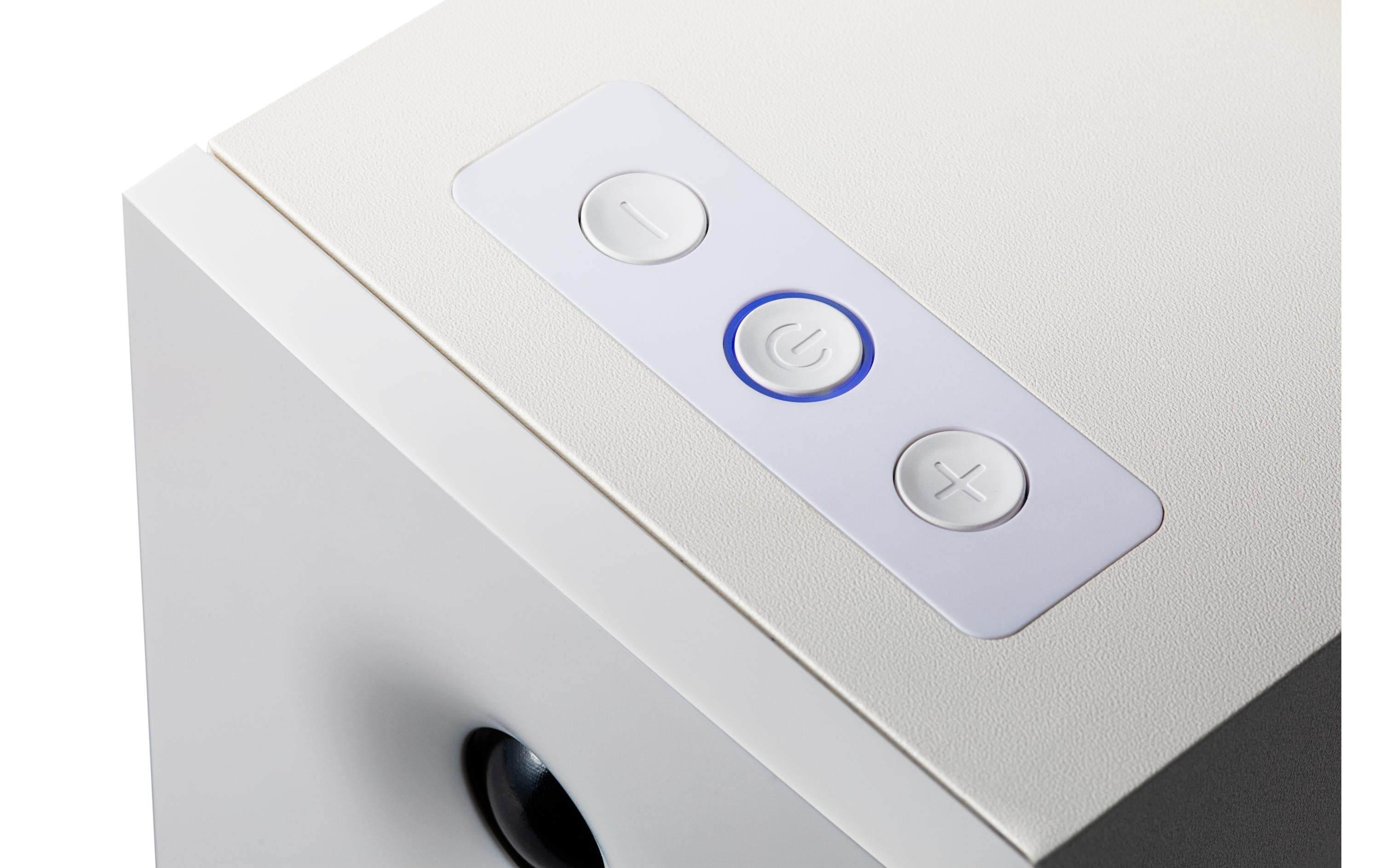 Regallautsprecher Paar R1080BT WeissAktive Regallautsprecher mit Bluetoothund 2x Cinch-Eingängen