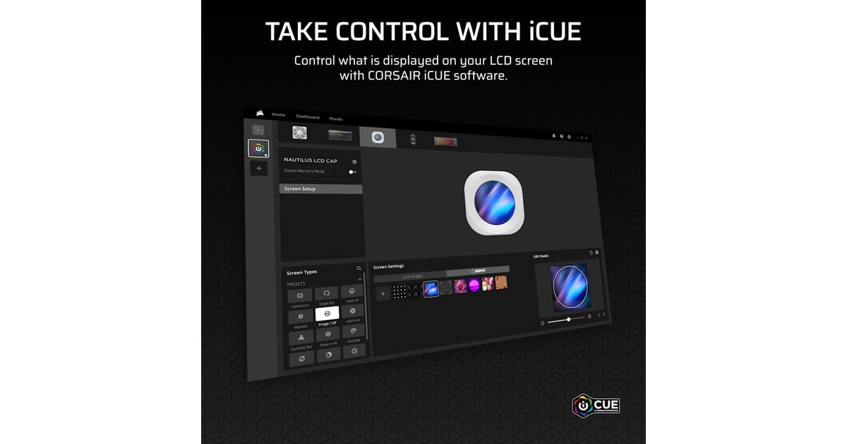 CorsairNAUTILUS RS LCD Screen Module 2.1