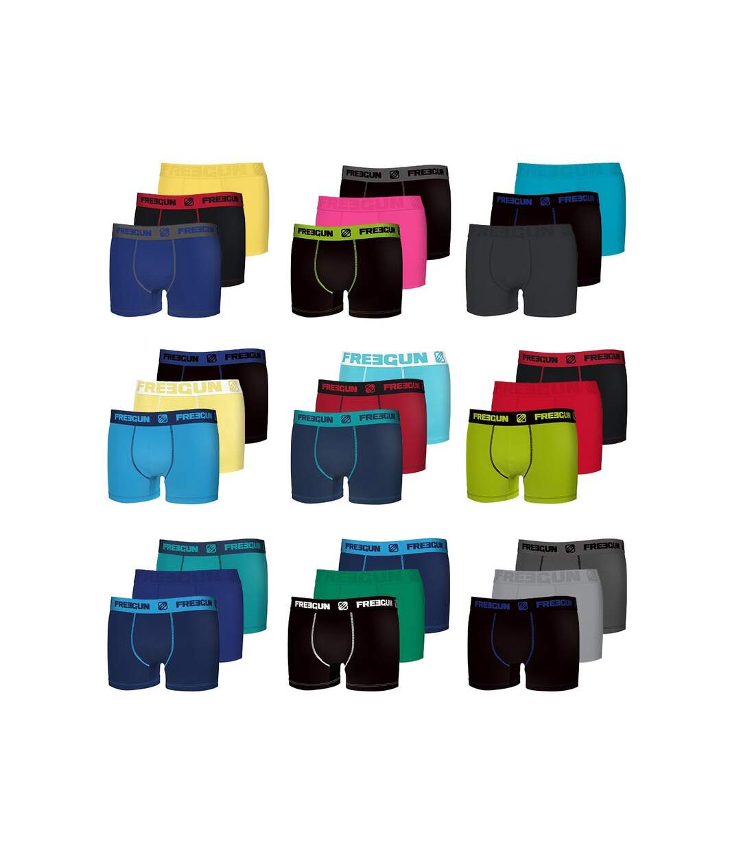 Pack Surprise Calecon Boxer Homme Coton, Modèle Aléatoire, Agréable, Stretch et Ultra-doux (Lot de 3)