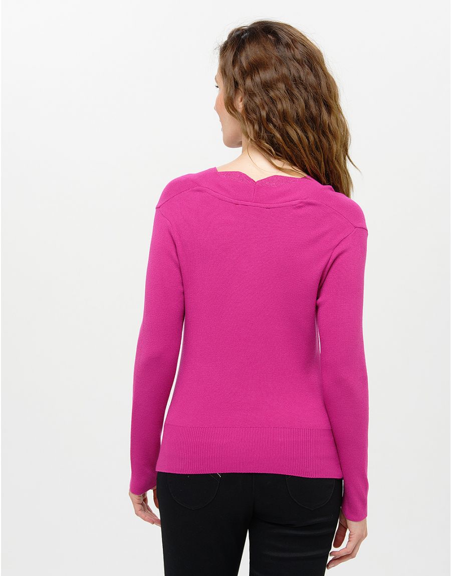 Pull cache coeur rose