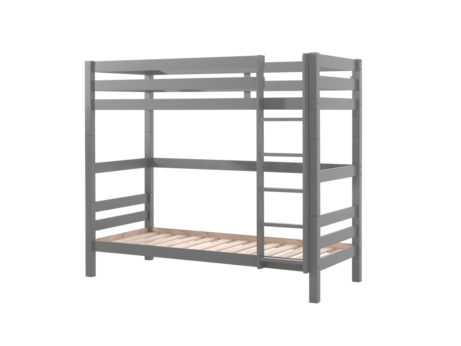 Etagenbett PINO - grau - Kiefer massiv - 90x200 cm