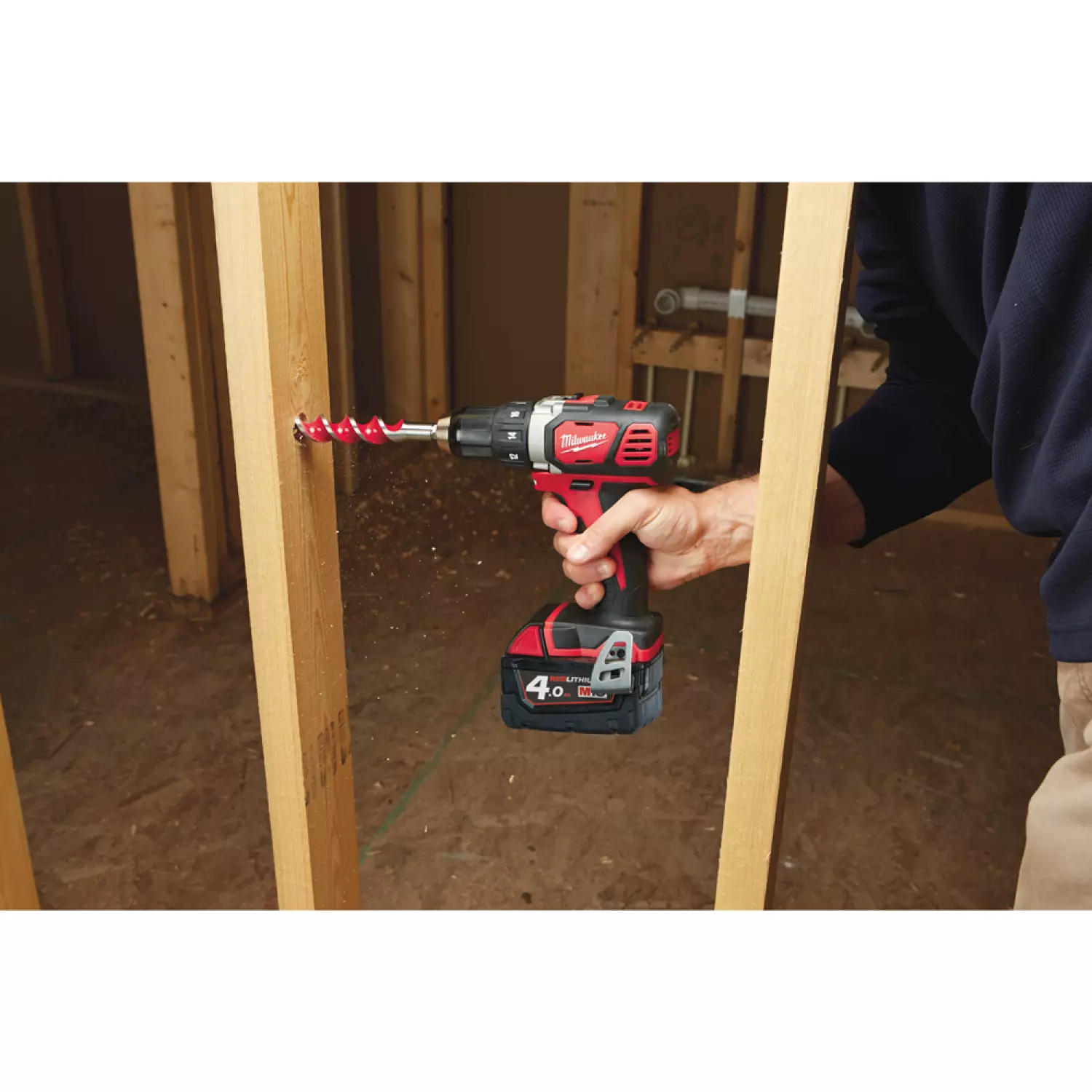 Milwaukee M18 BDD-403C 18V Li-Ion Accu klopboor- /schroefmachine compact set (3x 4,0Ah) in koffer