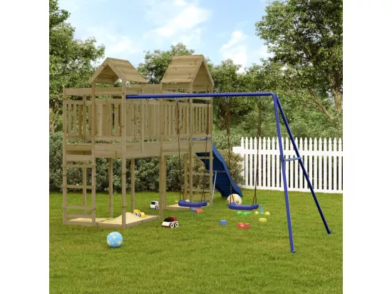Aire de jeux d'extérieur bois de pin imprégné
