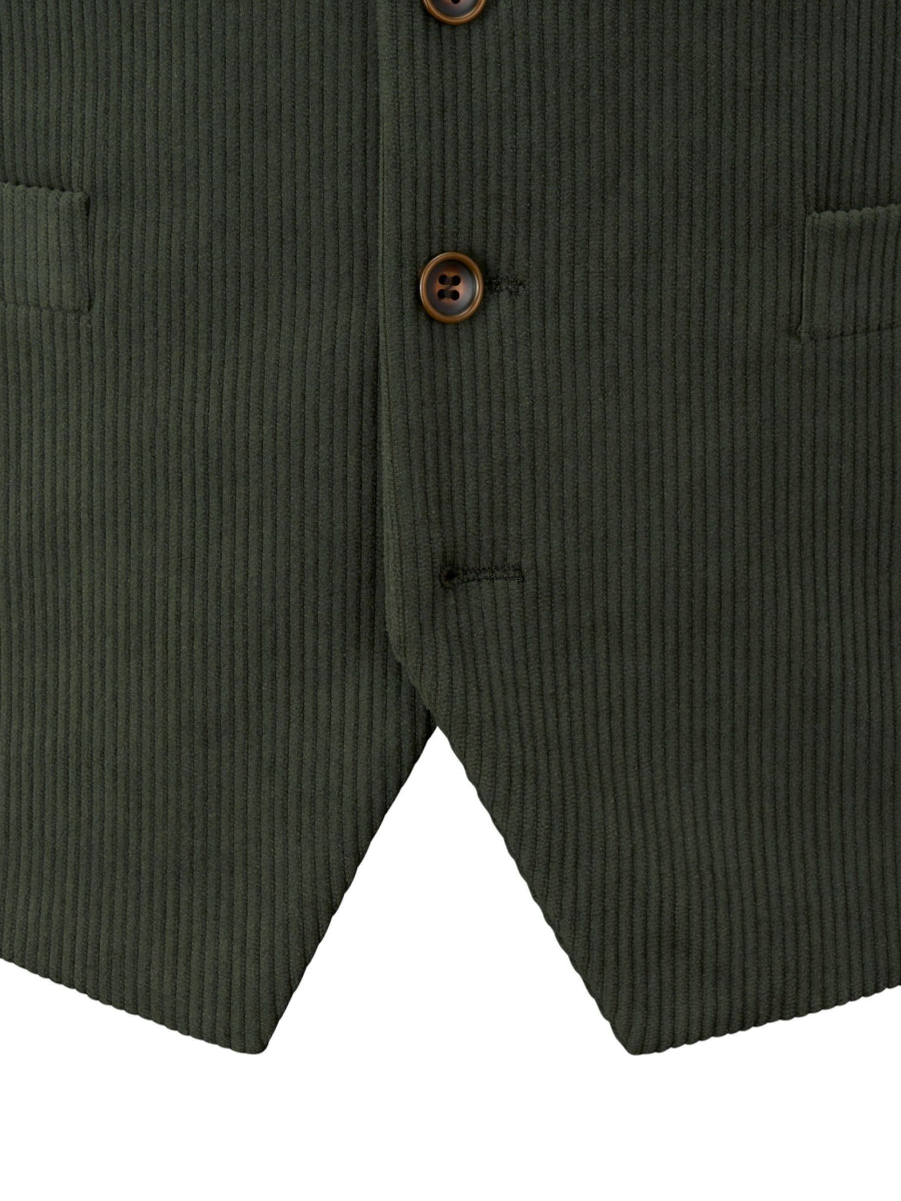Groen - Skopes Dorsey Suit Corduroy Waistcoat