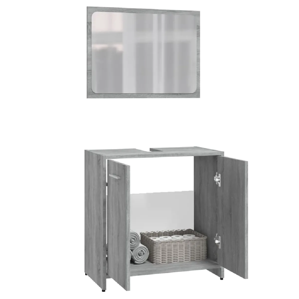 vidaXL Ensemble Sonoma gris