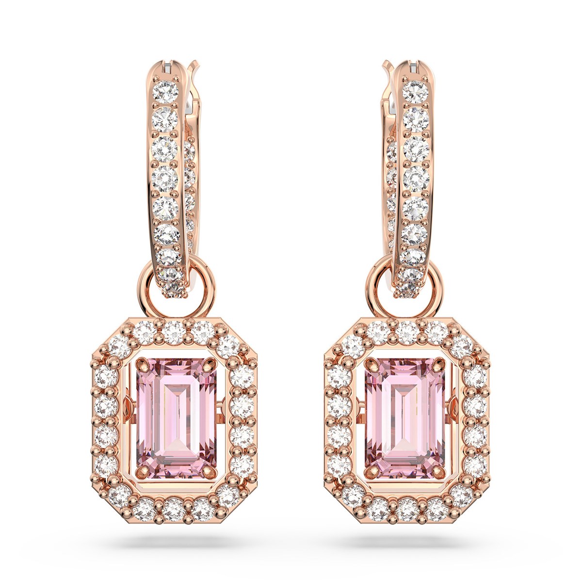 Boucles d'oreilles Swarovski Millenia rosées