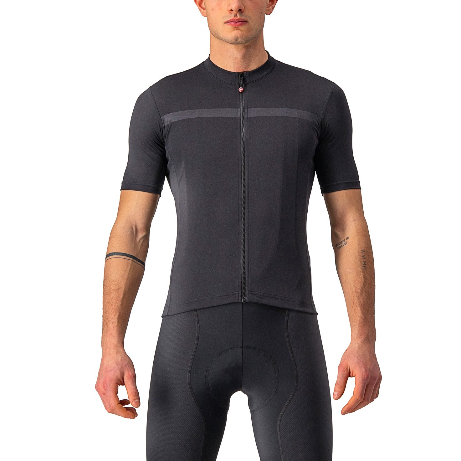 Castelli Classifica Radtrikot Herren light black