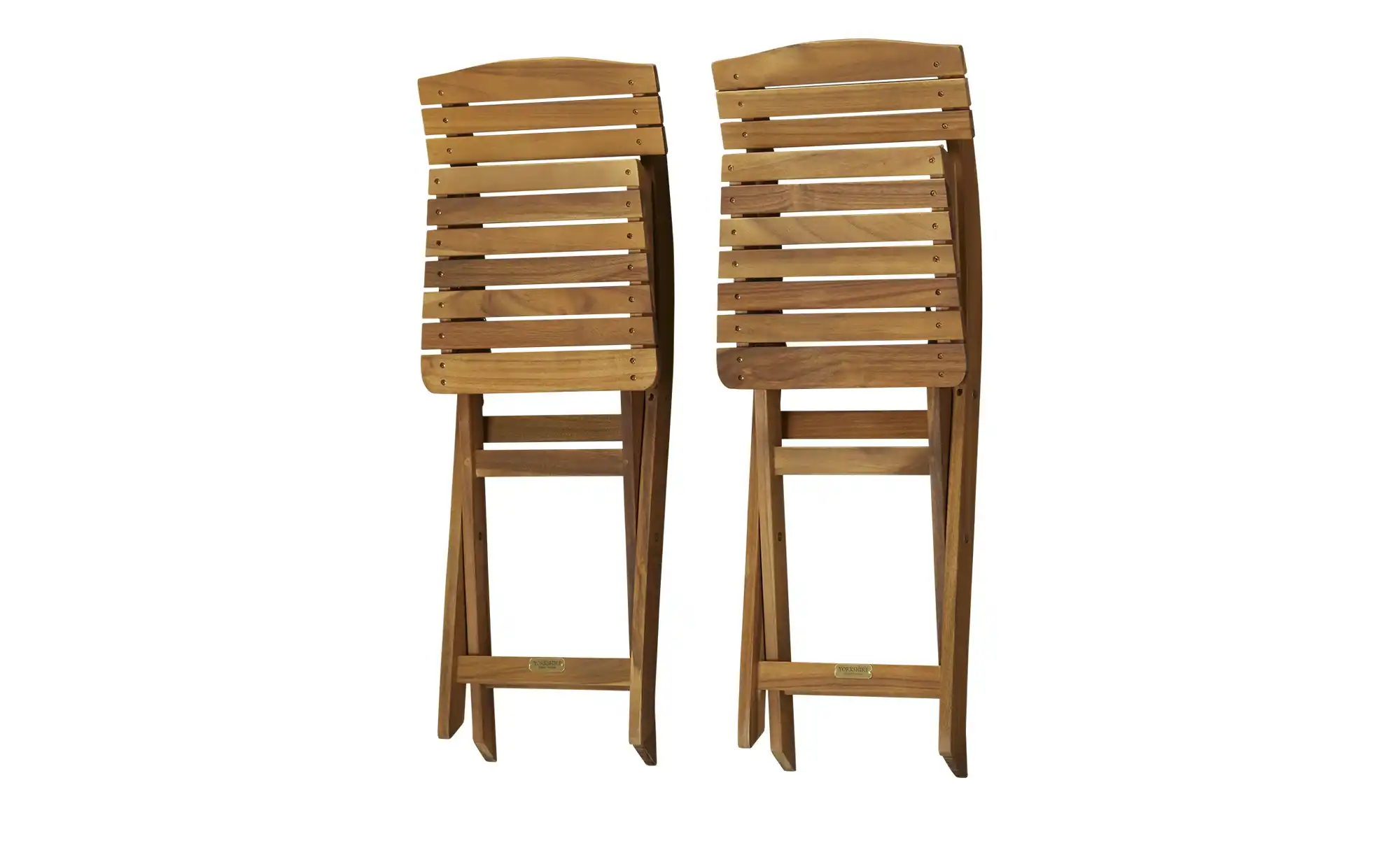 Balkonklappstuhl 2er-Set aus Akazienholz Java