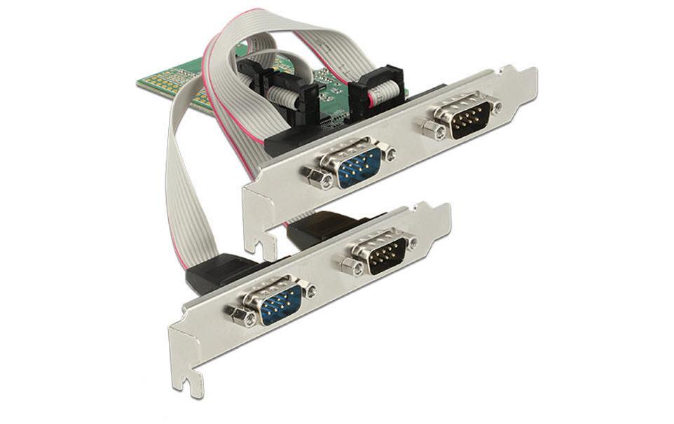 PCI-Express-Karte 89557 4x Seriell / RS232PCIe-Schnittstellenadapter, 4x Serial