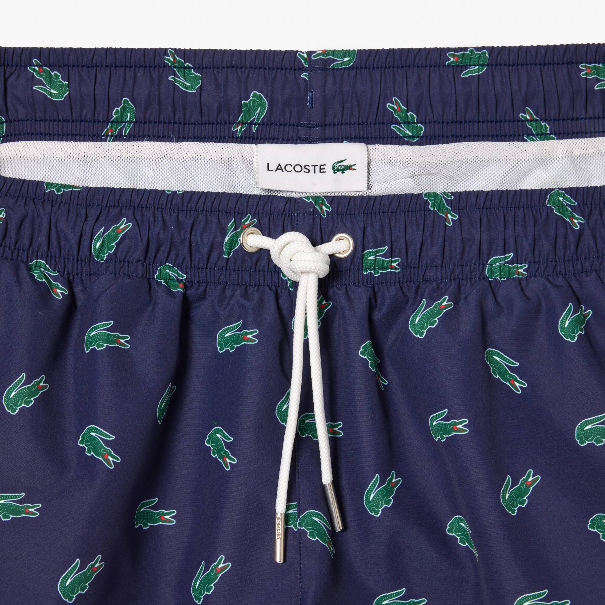 Short de bain avec imprimé crocodile Maillots de bain - Bleu - Lacoste - Homme