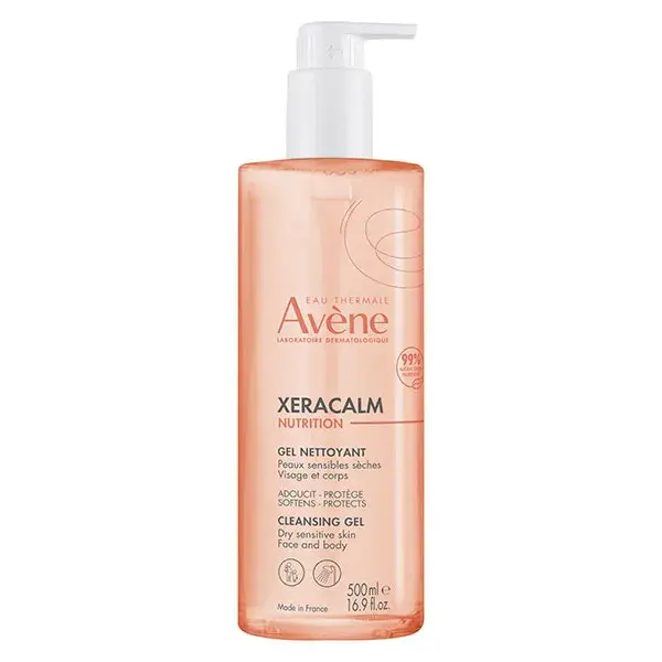 Água Termal Avène Xeracalm Gel de Limpeza Nutricional 500 ml