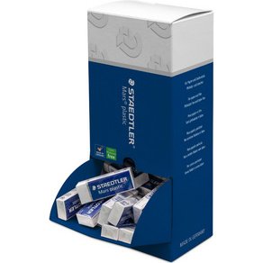 Gomme plastique Mars plastic, présentoir de 40