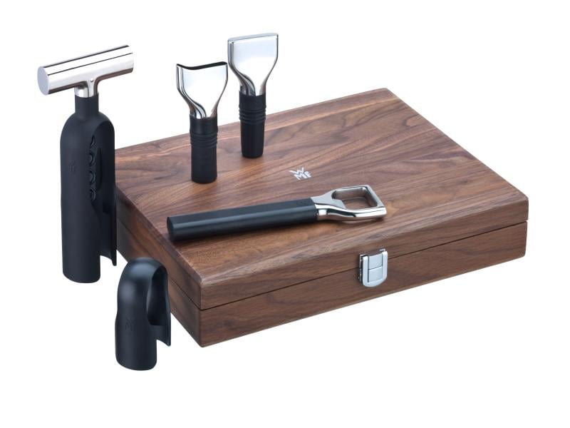 WMF Korkenzieher Set, 5-teilig, Walnuss Korkenzieher