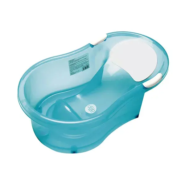 Banheira dBb Remond + Assento de Banho Integrado para Bebê 0-6 meses Turquesa Translúcido
